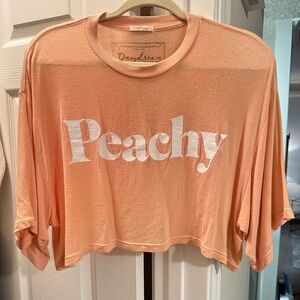 NWOT Daydream Nation “Peachy” Crop Tee